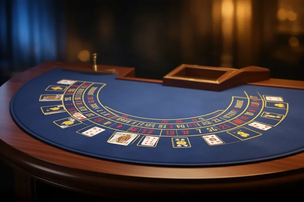Ảnh minh hoạ thảm chia bài cho mục luật chơi casino NEW88